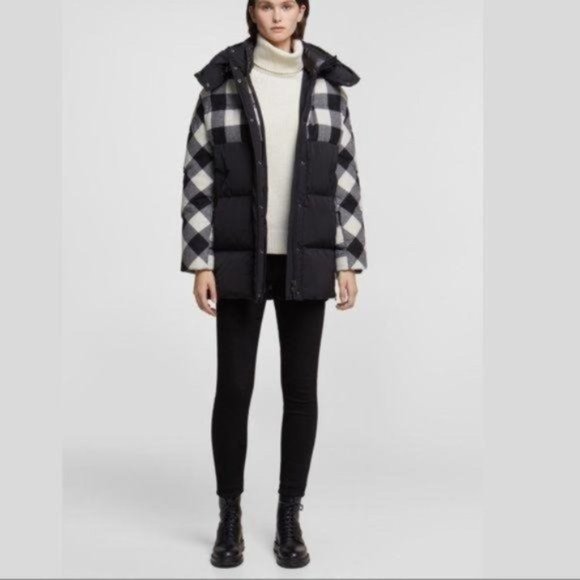WOOLRICH Buffalo Check Puffer Down Coat - Small - NWT - Picture 9 of 9